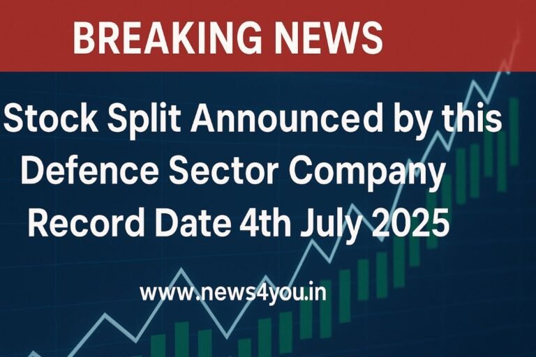 Breaking News: Stock Split Announced by this Defence Sector Company ...