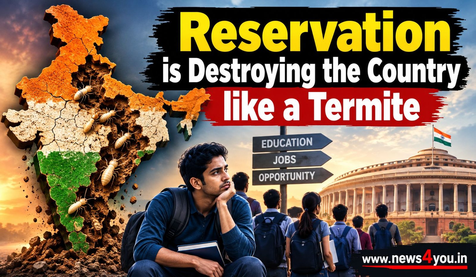 Reservation- is- Destroying- the- Country -like- a- Termite